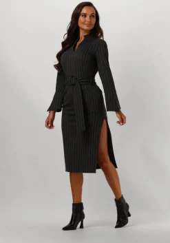grijze ana alcazar midi jurk tight dress
