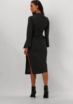 grijze ana alcazar midi jurk tight dress