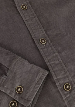 grijze anerkjendt overhemd akleif solid cord shirt