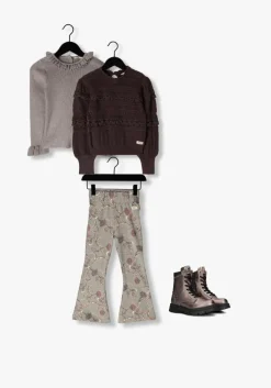 grijze baje studio flared broek lizzy