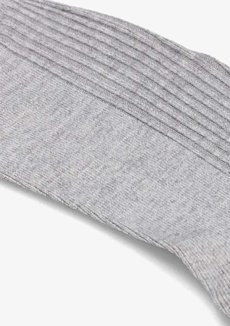 grijze becksondergaard sokken telma solid sock