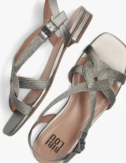 grijze bibi lou platte sandalen 853z94hg