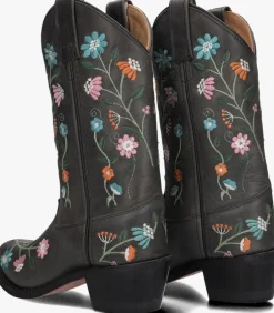 grijze bootstock cowboylaarzen winter bouquet