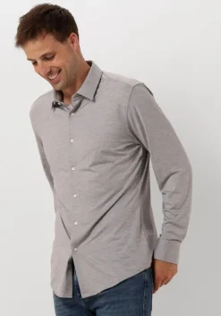 grijze boss black klassiek overhemd p-hank-s-kent-c1-222