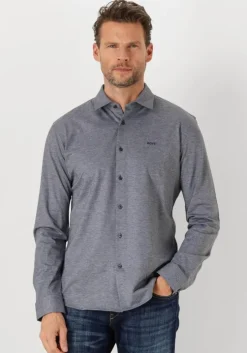 grijze boss orange klassiek overhemd mysoft