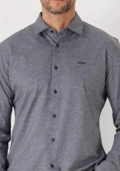 grijze boss orange klassiek overhemd mysoft