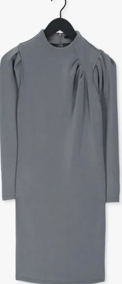 grijze bruuns bazaar midi jurk irit warren