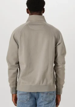 grijze butcher of blue sweater army half zip