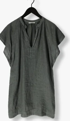 grijze by-bar mini jurk vina linen dress