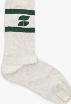 grijze by-bar sokken logo sparkle grey socks