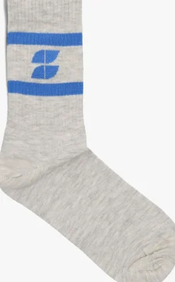 grijze by-bar sokken logo socks