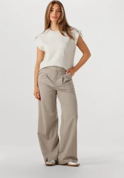 grijze by-bar tops & t-shirts mason pleats top