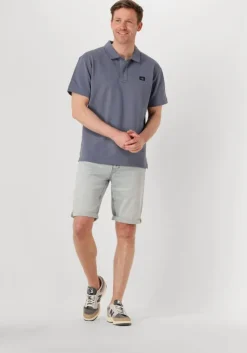 grijze calvin klein polo woven label polo