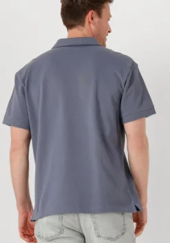 grijze calvin klein polo woven label polo