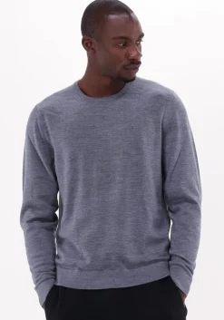 grijze calvin klein sweater superior wool crew neck sweater
