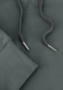 grijze calvin klein sweater badge hoodie