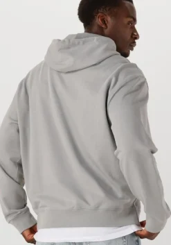 grijze calvin klein sweater ls eu badge 350 terry hoodie