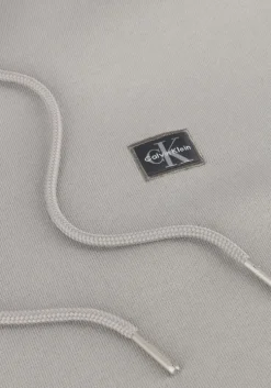 grijze calvin klein sweater ls eu badge 350 terry hoodie