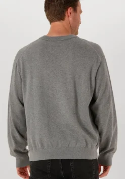 grijze calvin klein trui ls ez corron crewnk sweater 12gg