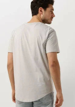 grijze calvin klein t-shirt badge turn up sleeve