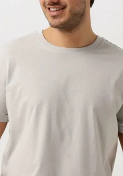 grijze calvin klein t-shirt badge turn up sleeve