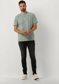 grijze calvin klein t-shirt monologo tee