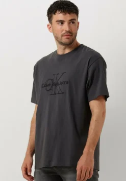 grijze calvin klein t-shirt monologo washed tee