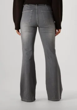 grijze caroline biss flared broek 4559