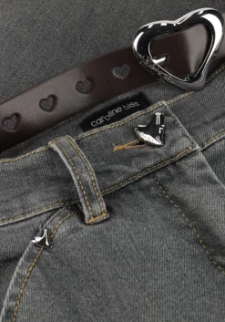 grijze caroline biss flared broek 4559