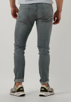 grijze cast iron slim fit jeans riser slim blue grey sky