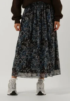 grijze catwalk junkie midirok sk cloudy leaves