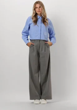 grijze catwalk junkie pantalon straight leg tailored pants