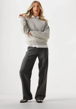 grijze catwalk junkie trui relaxed raglan sleeve sweater with strass