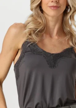 grijze cc heart top lace top