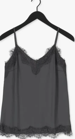 grijze cc heart top lace top