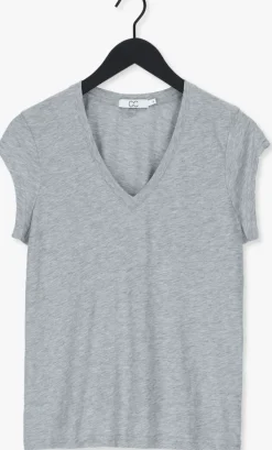 grijze cc heart t-shirt basic v-neck tshirt