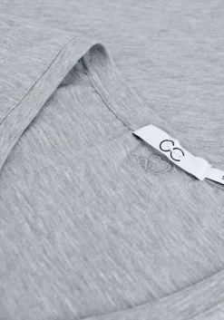 grijze cc heart t-shirt basic v-neck tshirt