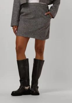 grijze circle of trust minirok rebecca skirt