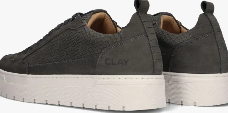 grijze clay lage sneakers lpivar