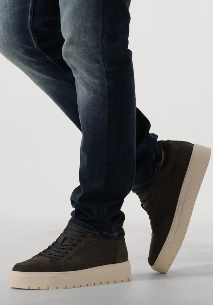 grijze clay lage sneakers lpivar