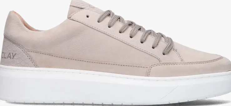grijze clay lage sneakers enzo