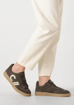 grijze clay lage sneakers cl124h521