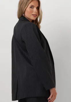 grijze co'couture blazer ida pin single oversized blazer