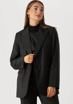grijze co'couture blazer kaya single oversized blazer