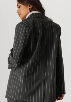 grijze co'couture blazer prescilla pin blazer