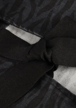 grijze co'couture blouses zebra bow blouse