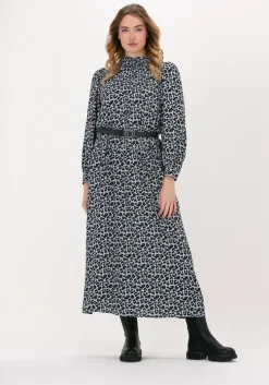 grijze co'couture maxi jurk cleo animal floor dress