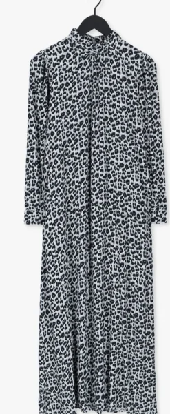 grijze co'couture maxi jurk cleo animal floor dress