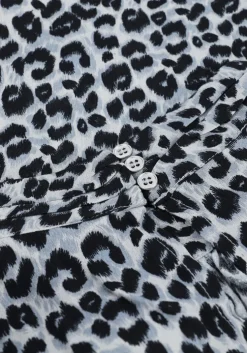 grijze co'couture maxi jurk cleo animal floor dress