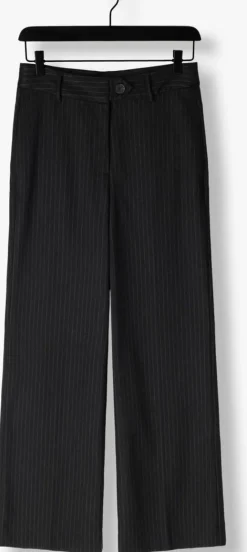 grijze co'couture pantalon ida pin wide long pant